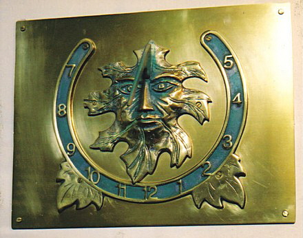 Green Man Wall Dial