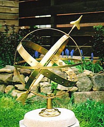 All-brass Apollo Armillary