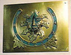 Green Man South Facing Wall Dial